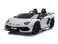Lamborghini Aventador, Voiture Électrique Pour Enfants 2 Personnes 24 Volts Avec Pneus En Caoutchouc, Siège En Cuir !