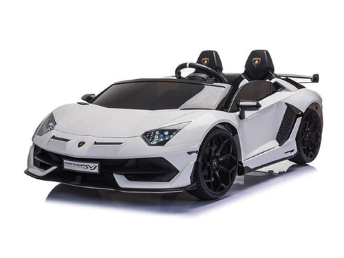 Lamborghini Aventador, Voiture Électrique Pour Enfants 2 Personnes 24 Volts Avec Pneus En Caoutchouc, Siège En Cuir !