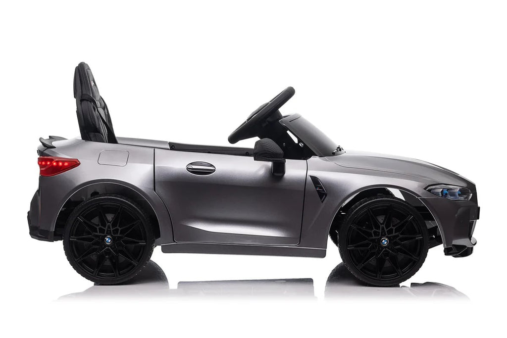 Bmw M4, Voiture Électrique Pour Enfants 12 Volts, Siège En Cuir, Pneus En Caoutchouc, Voiture À Batterie Pour Enfants !
